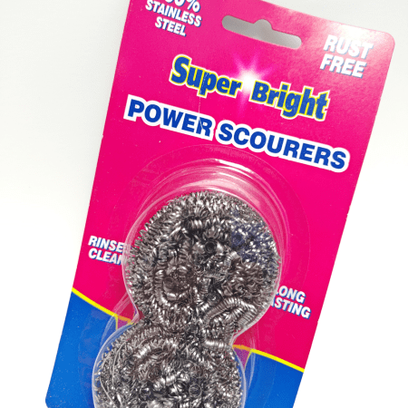 SUPERBRIGHT STAINLESS STEEL SPIRAL SCOURER 2PK