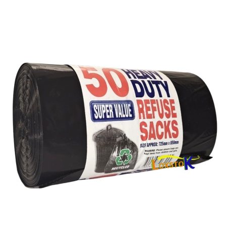 Bin Bags 75L 50.liners Heavy Duty