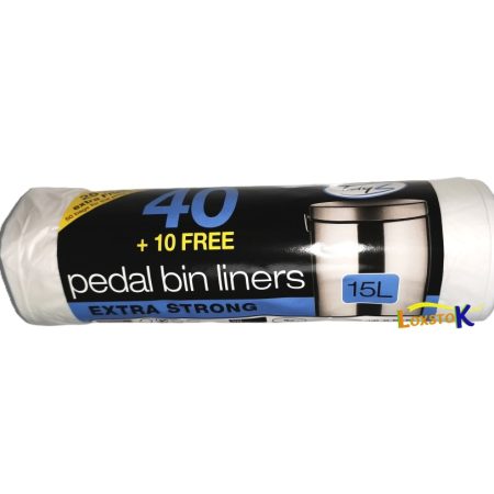 Bin Bags, Liners 40 (Pedal) 15L