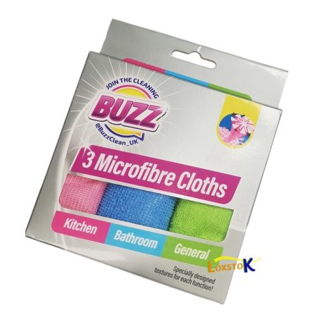 Cleaning Cloth Microfibre Buzz 1Pack (3 Cloths)
