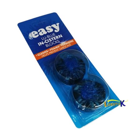 Easy Lu-Blue In-Cistern Toilet Freshener Blocks Twin Pack