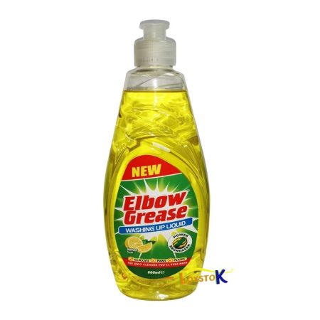Elbow Grease Washing Up Liquid Lemon Fresh 600ml.