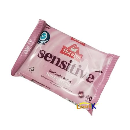 Floralys Sensitive Moist Toilet Tissue Spring Fresh Toilet Tissue 40 wipes