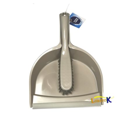 Household Dustpan and Brush Grey
