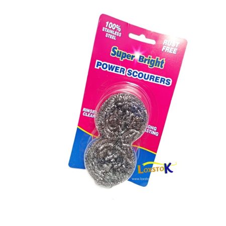 Superbright stainless steel spiral scourer 2 pak