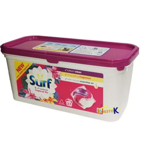26.Capsules Surf 3-In-1Tropical Lily Washing