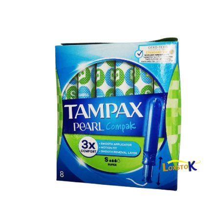 Tampax Compak Pearl 8s