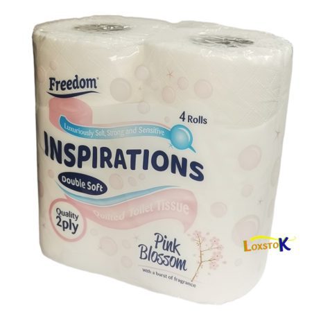 Toilet Tissue 4 Rolls Pink Blossom