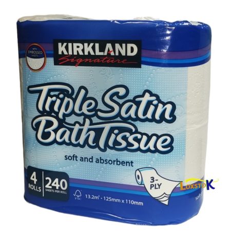 Toilet Tissue Paper, 4 Rolls Kirkland Signature