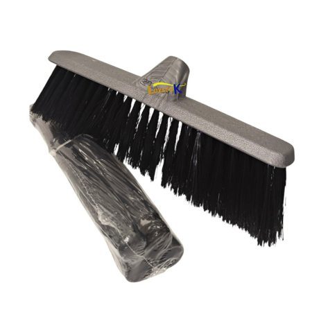 Silver Indoor Sweeping Broom, with soft bristles
